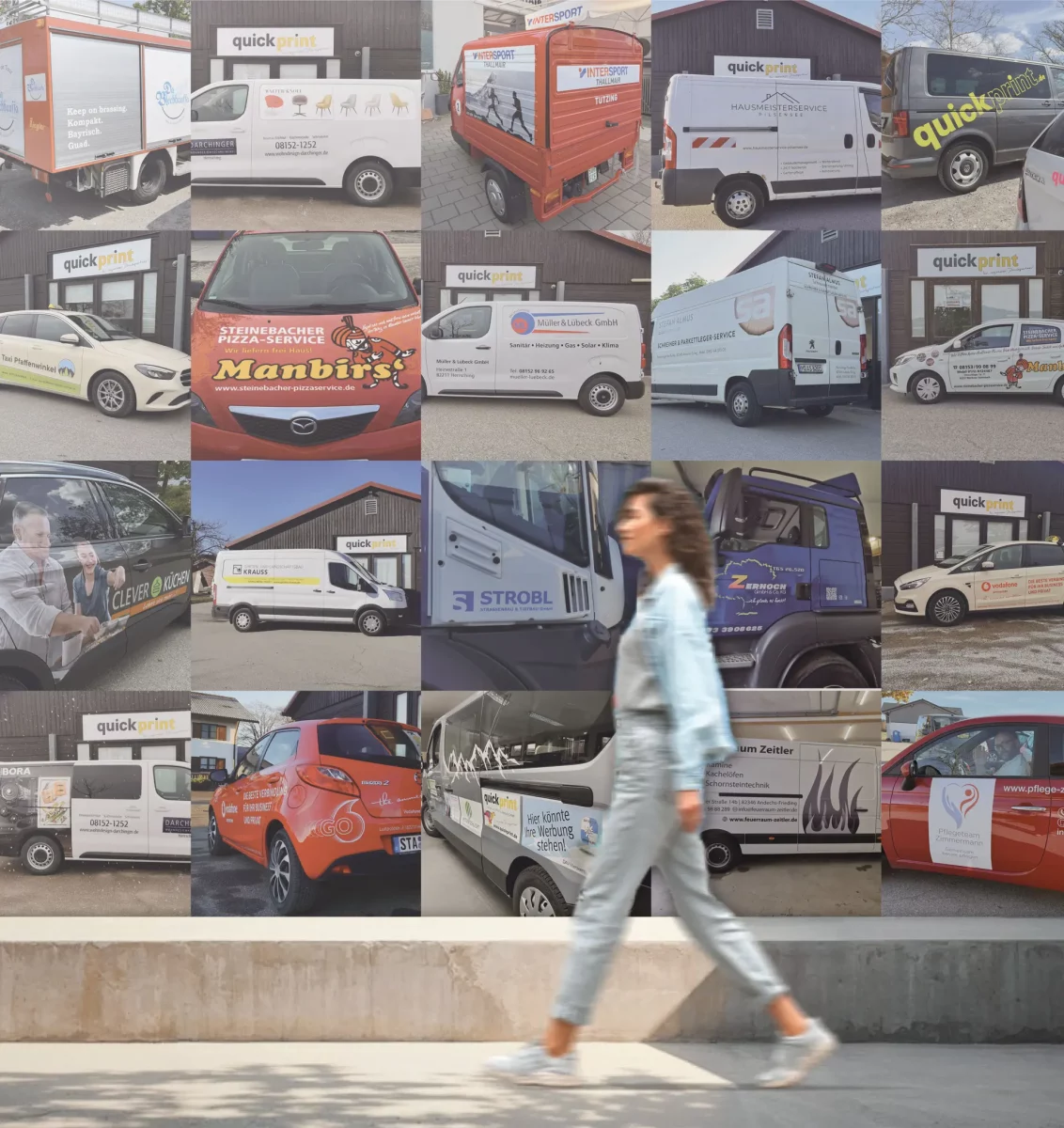 Beispiele von diversen Fahrzeugbeschriftungen in Starnberg und Umgebung